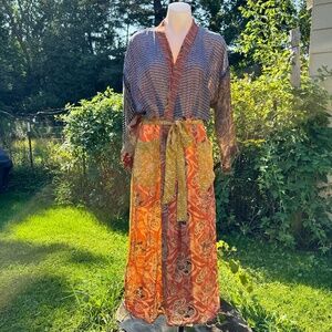 Indian Silk Duster/Robe